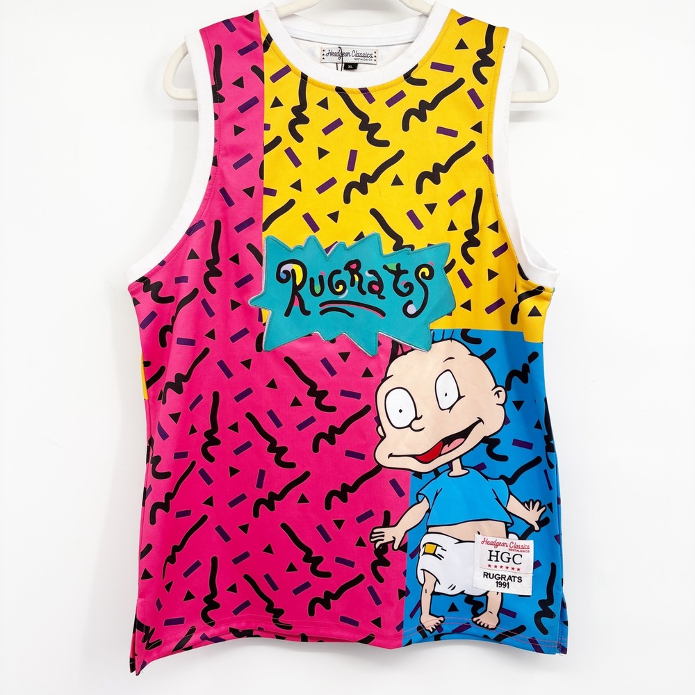 Headgear Classics Mens Rugrats Tommy Pickles Retro 90s Jersey Size XL